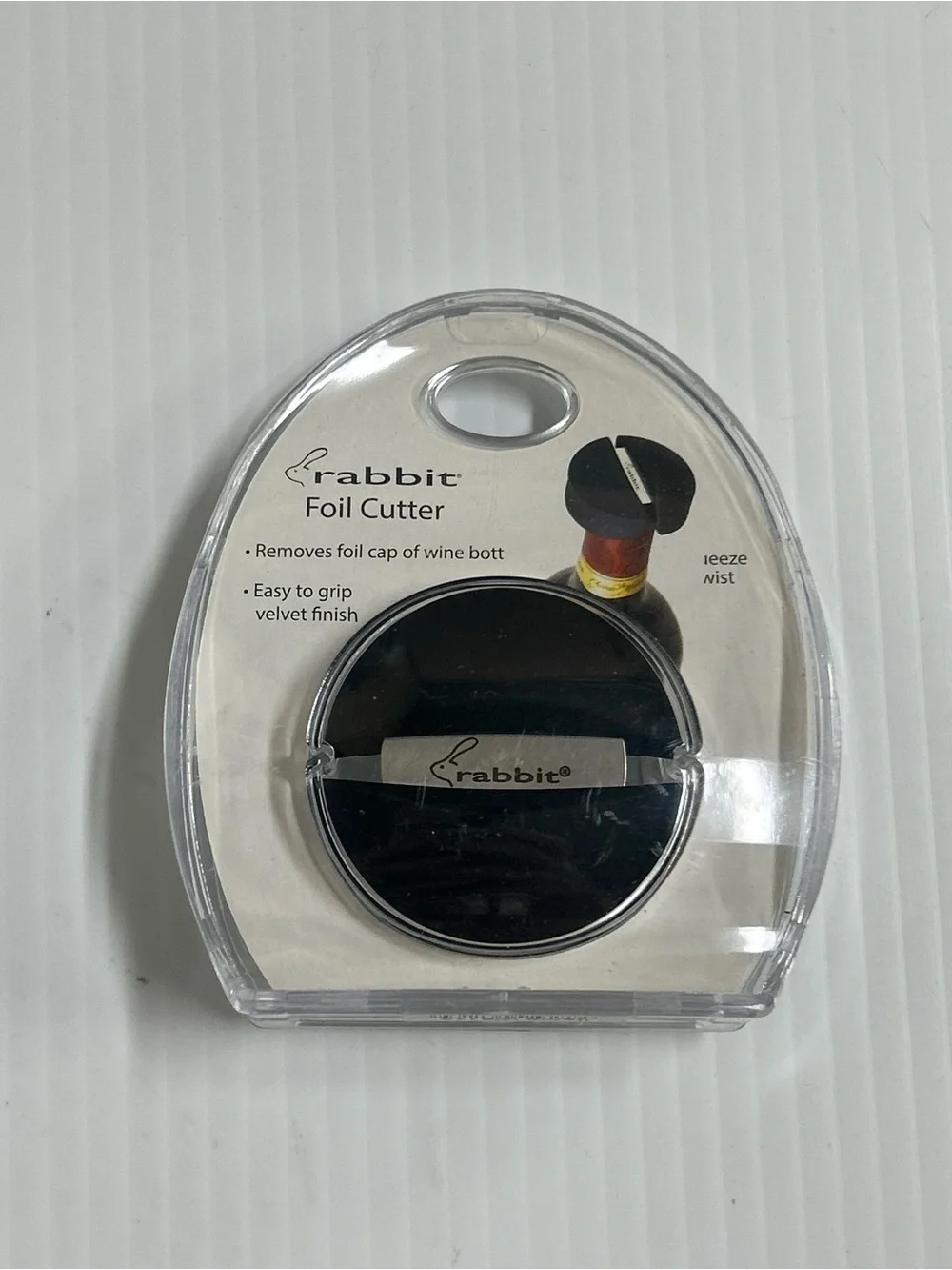 Rabbit Wine Bottle Foil Cutter (Black), 1 EA - W6113 3.15 Inch, Black